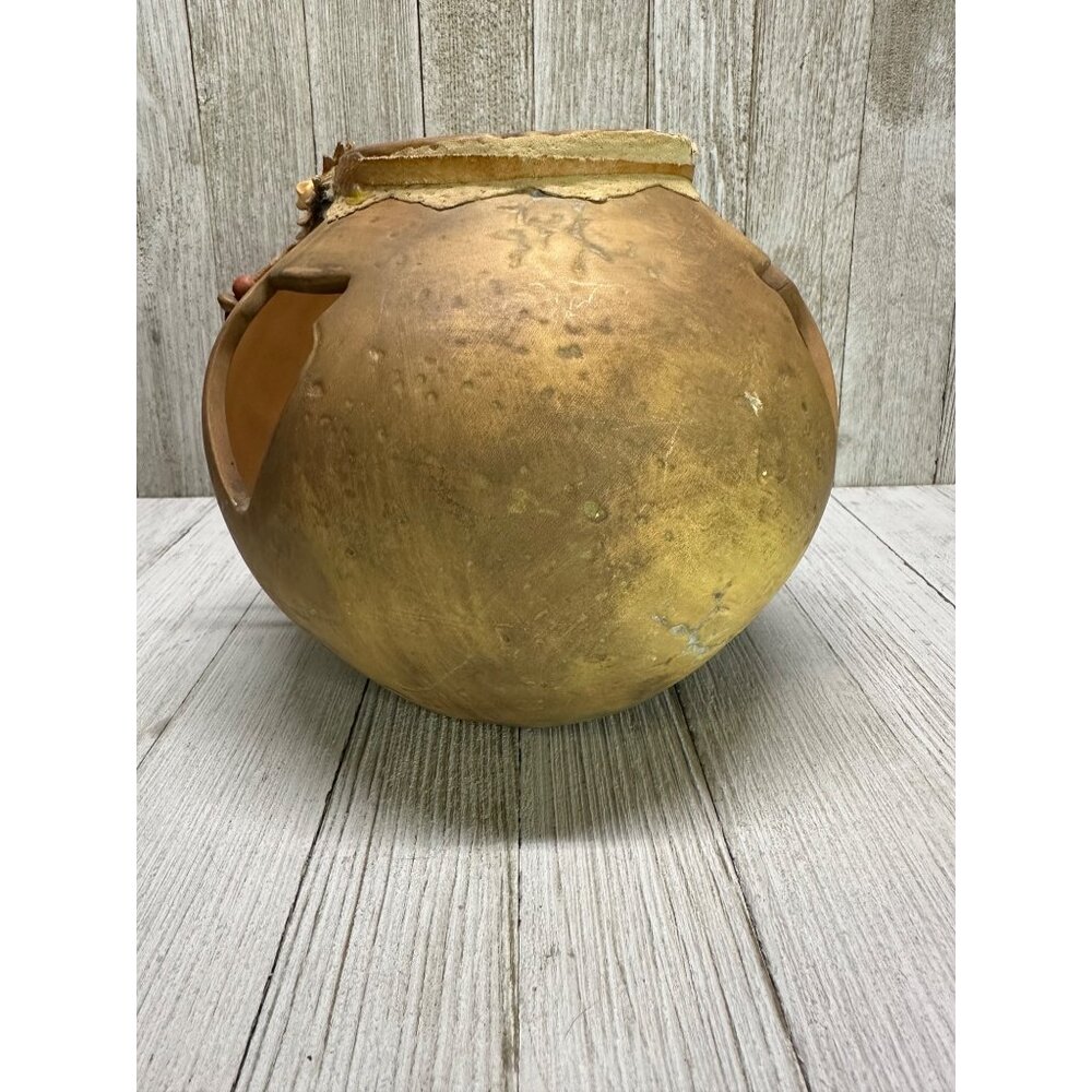 Vtg Indian Tribal Pottery Clay Vase Home Decor Collector Piece Stirrup Spout 6" - Picture 4 of 9